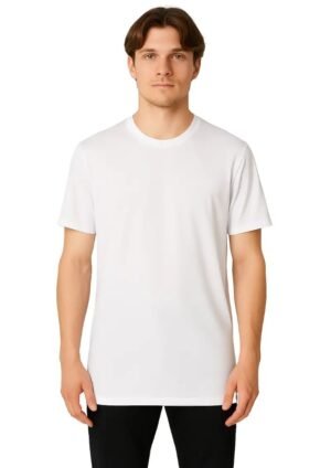 JenPen Unisex Sublimation Shirt – White Polyester T-Shirt for Custom Printing