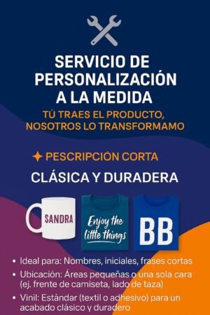 SERVICIO DE PERSONALIZACIÓN A LA MEDIDA